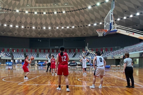 女子バスケットボール部 女子第71回西日本学生バスケットボール選手権大会1戦目（ベスト32掛け）