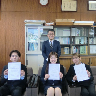 学長表彰授与式（課外活動）が執り行われました